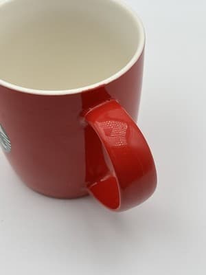 Starbucks 2021 Red Ceramic Coffee Mug Cup 11 oz AB3424 Logo Microwave Safe - Thumbnail 4