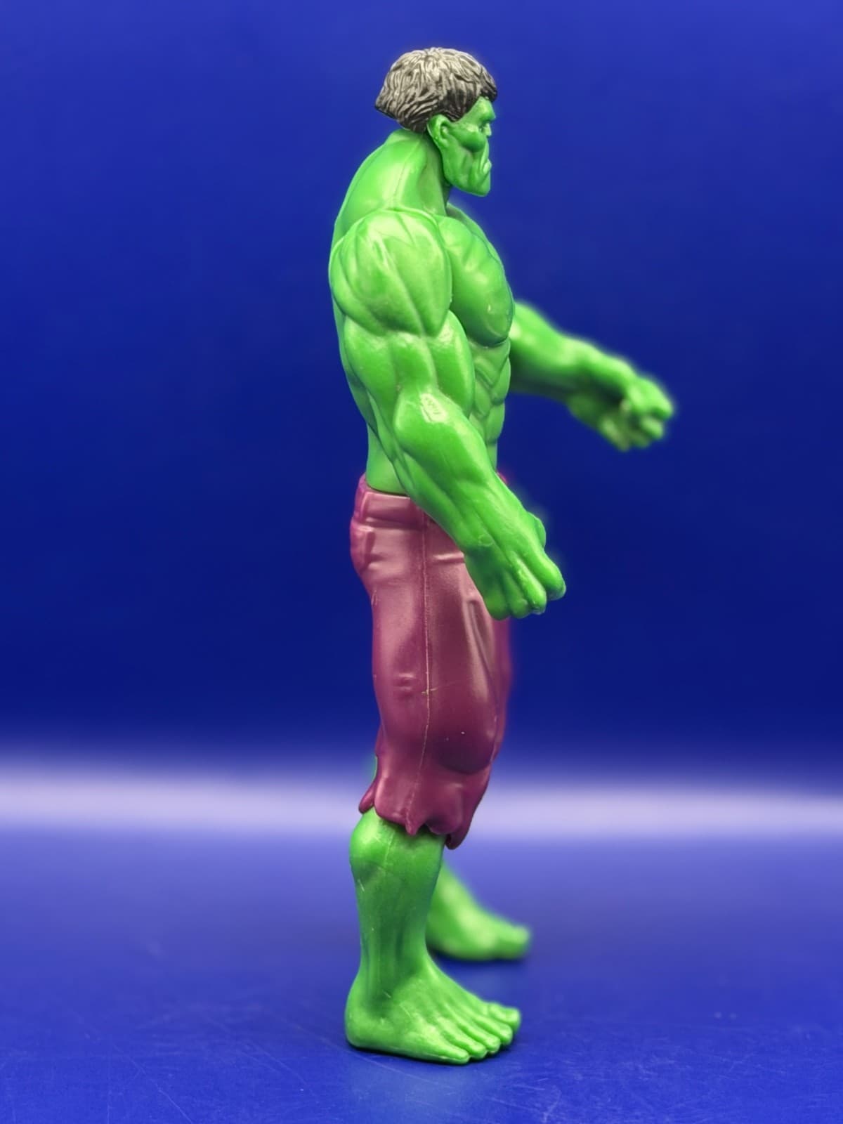 Vintage 1993 Toy Biz Marvel Super Heroes Hulk Loose Action Figure Purple Pants - Thumbnail 4