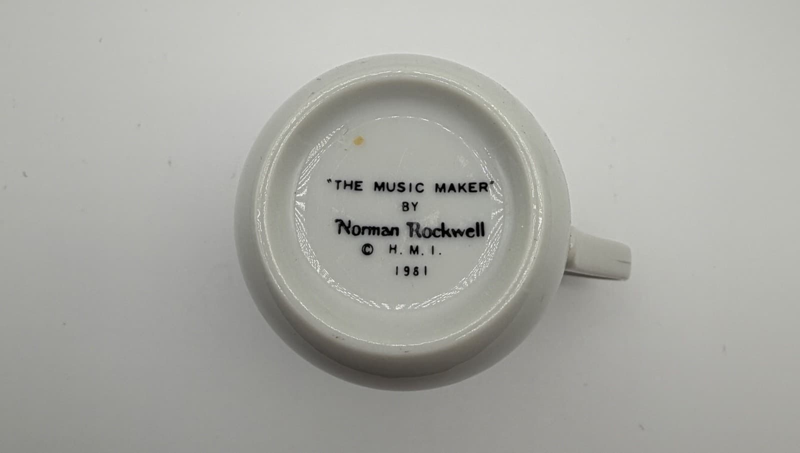 Norman Rockwell Mug Cup Vtg 1981 "The Music Maker" Porcelain Coffee Tea Ceramic - Thumbnail 2