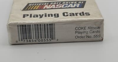 Vintage Coca Cola Official Soft Drink Of Nascar Playing Cards Sealed - Thumbnail 4