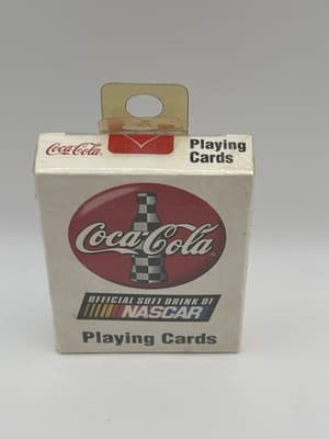 Vintage Coca Cola Official Soft Drink Of Nascar Playing Cards Sealed - Thumbnail 2