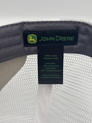 John Deere ETC Dealerships Pink Gray White Mesh Trucker Hat Cap NWT - Thumbnail 4