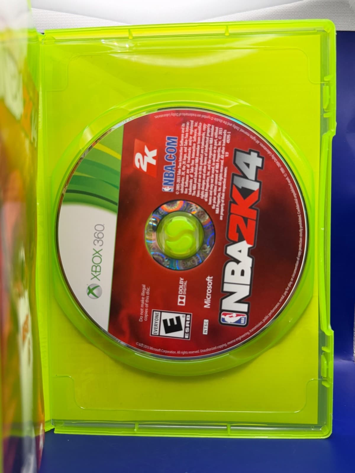 NBA 2K14 Xbox 360 Tested Case Disc LeBron James - Thumbnail 3