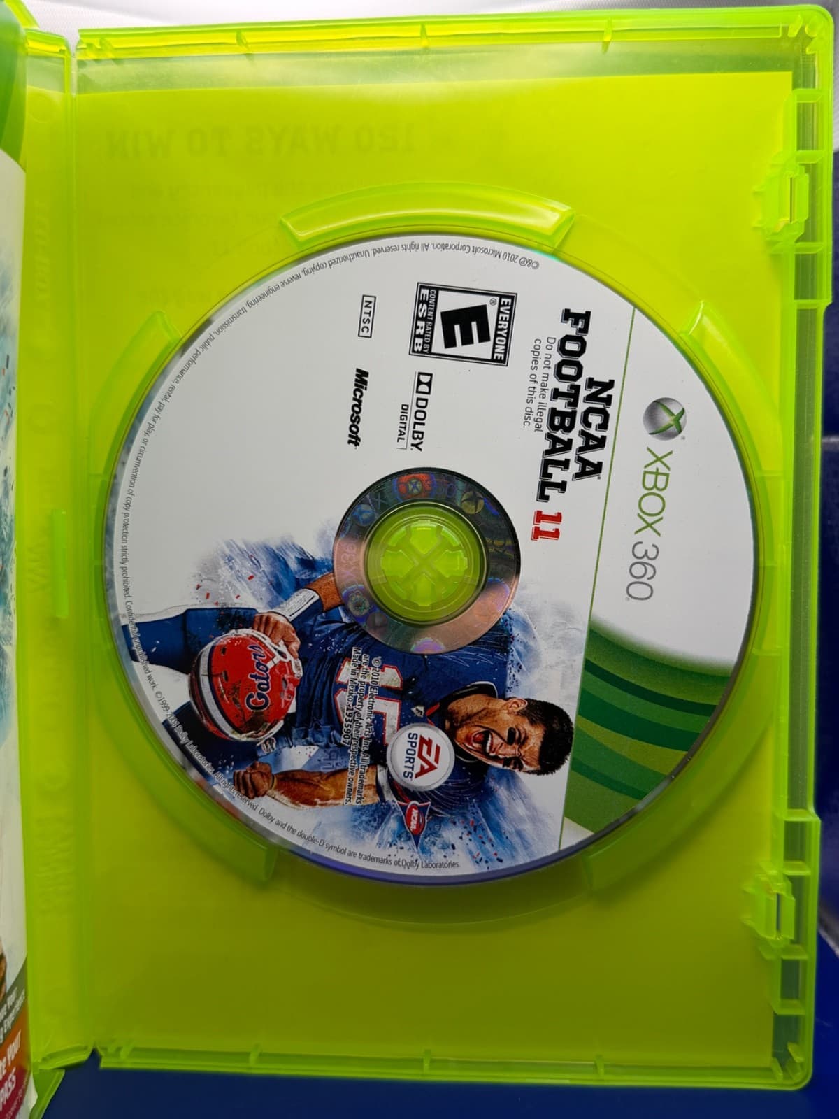 NCAA Football 11 Xbox 360 CIB Complete Tested Tim Tebow - Thumbnail 3