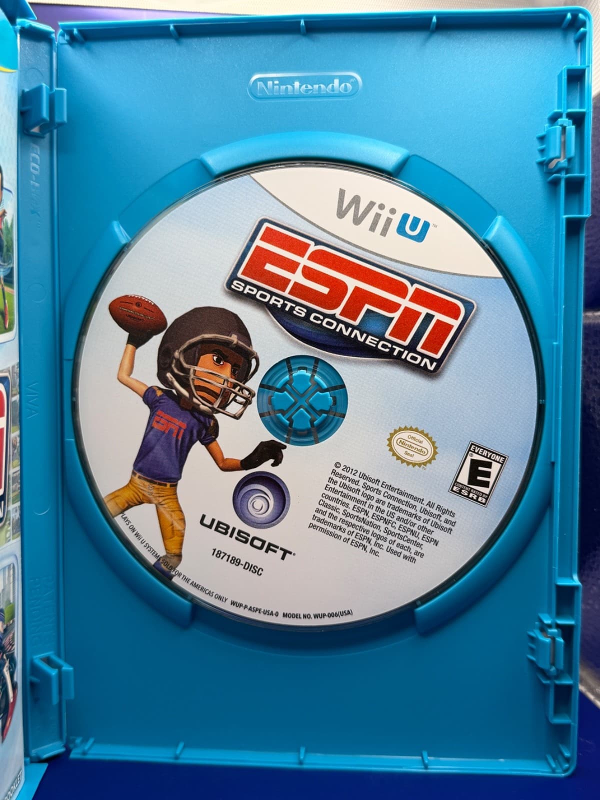 ESPN Sports Connection Nintendo Wii U CIB Complete Tested Manual - Thumbnail 3