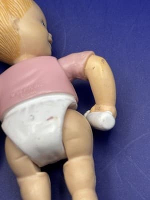 Fisher Price Loving Family Dollhouse Baby Girl Twin Pink W/ Diaper Bottle- Wear - Thumbnail 5