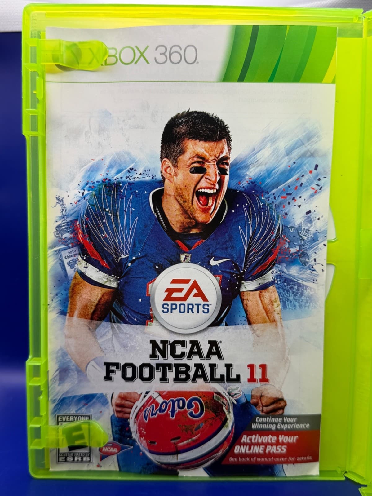 NCAA Football 11 Xbox 360 CIB Complete Tested Tim Tebow - Thumbnail 2