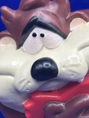 1994 Taz Tasmanian Devil With Heart PVC Figurine Looney Tunes Valentine's Day Vi - Thumbnail 3