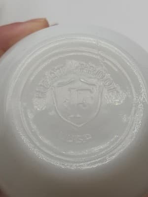 2 Vintage Federal White Milk Glass Custard Cups 6oz USA Heat Proof Set Cup - Thumbnail 5