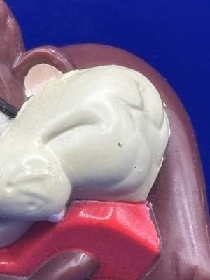 1994 Taz Tasmanian Devil With Heart PVC Figurine Looney Tunes Valentine's Day Vi - Thumbnail 2