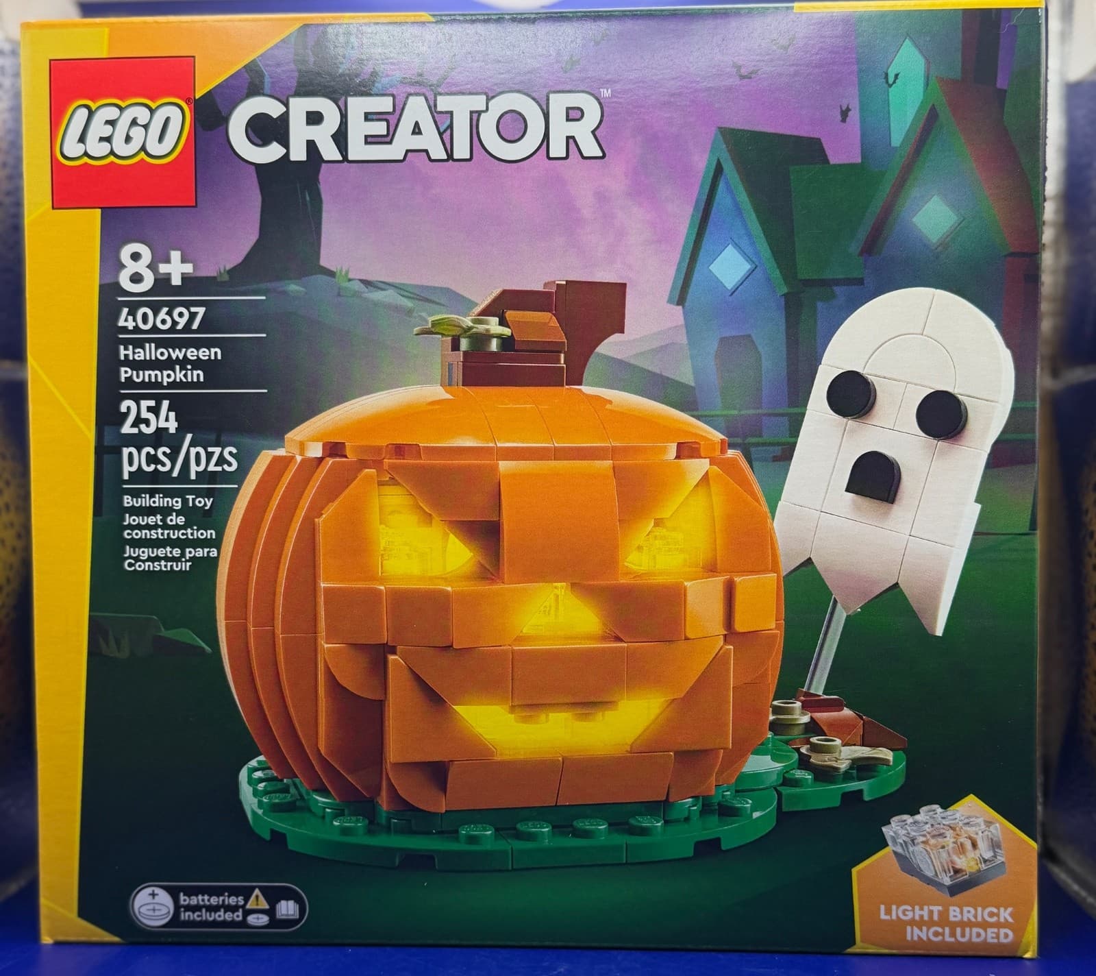 LEGO Creator 40697 Halloween Pumpkin Light Brick Included New Sealed Box - Thumbnail 2