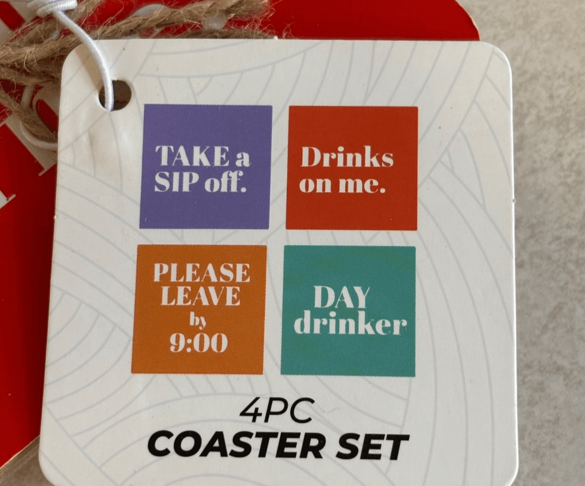 Orbit Innovations Cork Back Coasters Lot 8 (2x 4pc Sets) Funny Drink Sayings NEW - Thumbnail 4