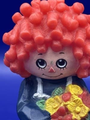 Vintage 1977 Raggedy Ann Finger Puppet Bobbs Merrill Plastic Toy cake topper - Thumbnail 4