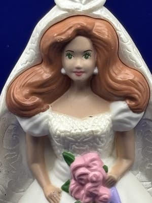Vintage 1991 McDonald's Happy Meal Toy Barbie Wedding Bride Cake Topper - Thumbnail 2