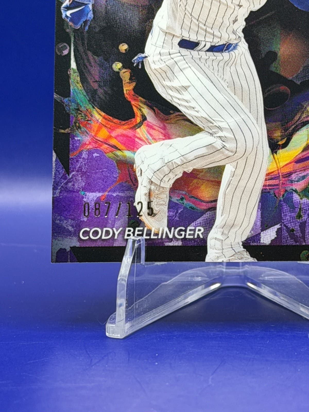 2024 Topps Finest Cody Bellinger Rare Purple Refractor #202 87/125 Chicago Cubs - Thumbnail 3
