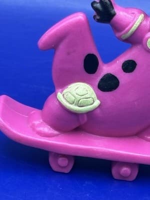 VINTAGE 1991 Kellogg’s Fruity Pebbles Flintstones DINO Skateboard Toy cake topp - Thumbnail 7