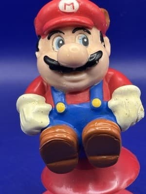 Vintage 1989 Super Mario Bros Mcdonald’s Toys-Mario-Luigi-Cake Topper- Fast Food - Thumbnail 3