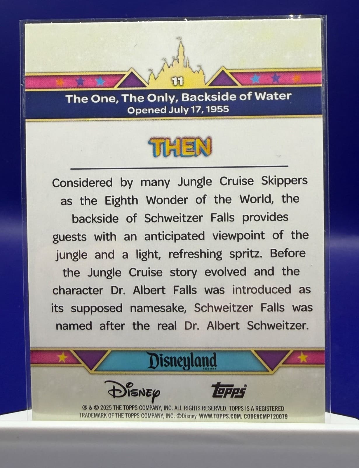 2025 Topps Disneyland 70th Backside of Water #11 Pink Shimmer Foil - Thumbnail 2