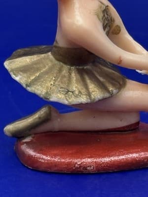 Vintage Wallace Berrie Hong Kong Ballerina PVC Figurine Miniature Cake Topper - Thumbnail 5