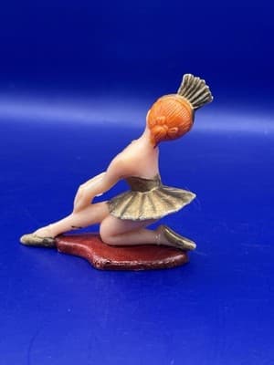Vintage Wallace Berrie Hong Kong Ballerina PVC Figurine Miniature Cake Topper - Thumbnail 2