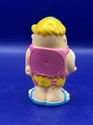 FRED FLINTSTONE BARNEY Vintage 1990 Hanna Barbera Lifeguard Beach Rubber Figures - Thumbnail 10