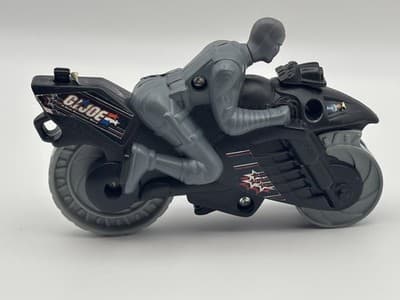 Mc Donald's GI Joe Valor Venom #3 Snake Eyes Motorcycle Toy 2004 Cake Topper - Thumbnail 2