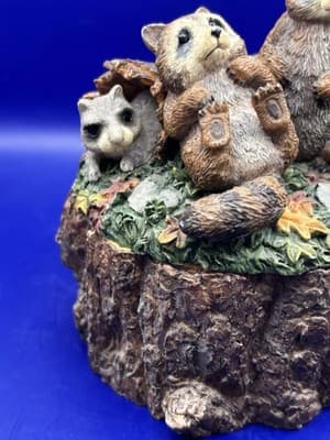 Lou Rankin Raccoon Jewelry/trinket Box. Special Edition “Fun Filled Memories” - Thumbnail 7