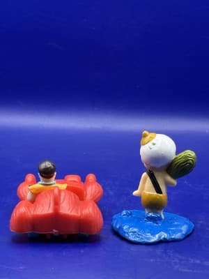 Vintage 1993 McDonalds The Flintstones Happy Meal Toys Lot of 7 Fred Barney Vide - Thumbnail 6