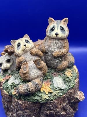 Lou Rankin Raccoon Jewelry/trinket Box. Special Edition “Fun Filled Memories” - Thumbnail 6
