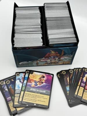 Disney Lorcana 450+ Card Lot Items & Locations Mixed Sets Box Dice - Thumbnail 11