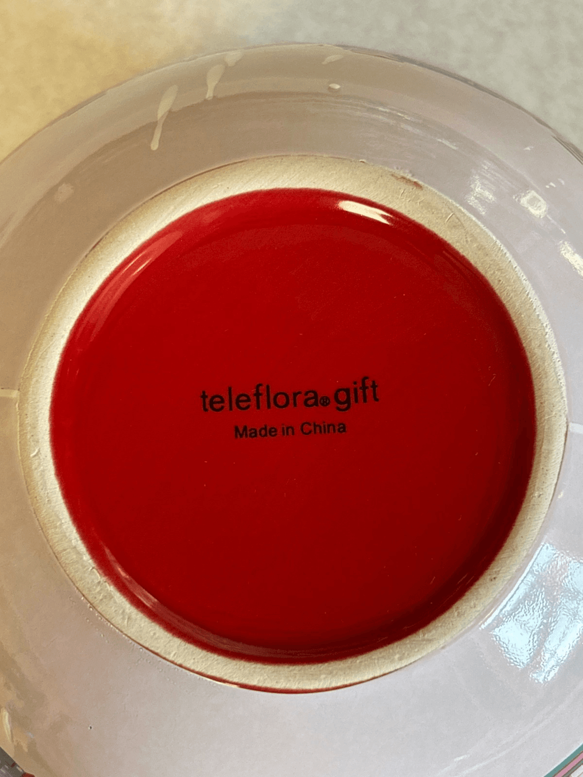Teleflora Christmas Village Porcelain Ornament Jar Red With Lid - Thumbnail 6