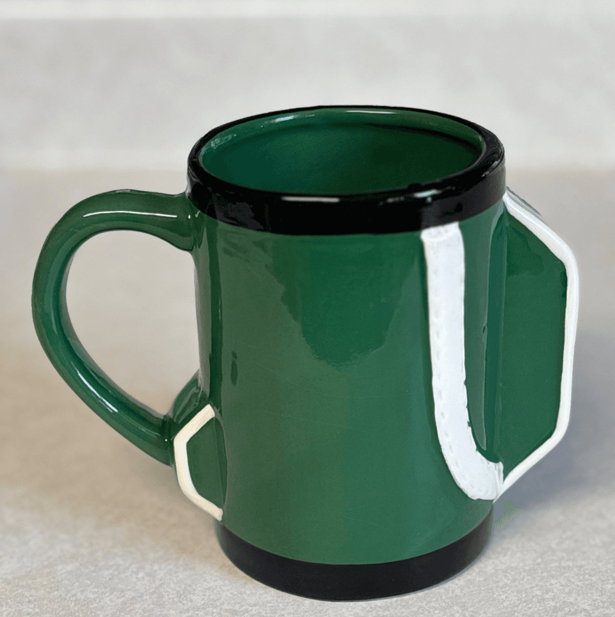 Eccolo #1 Dad Green Ceramic Coffee Mug Father’s Day Golf Novelty Cup - Thumbnail 6