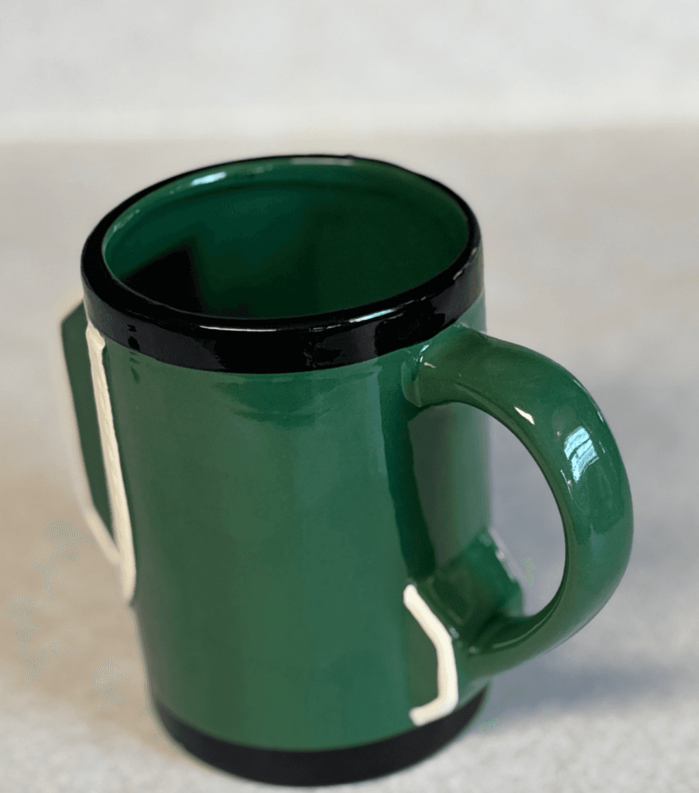 Eccolo #1 Dad Green Ceramic Coffee Mug Father’s Day Golf Novelty Cup - Thumbnail 5