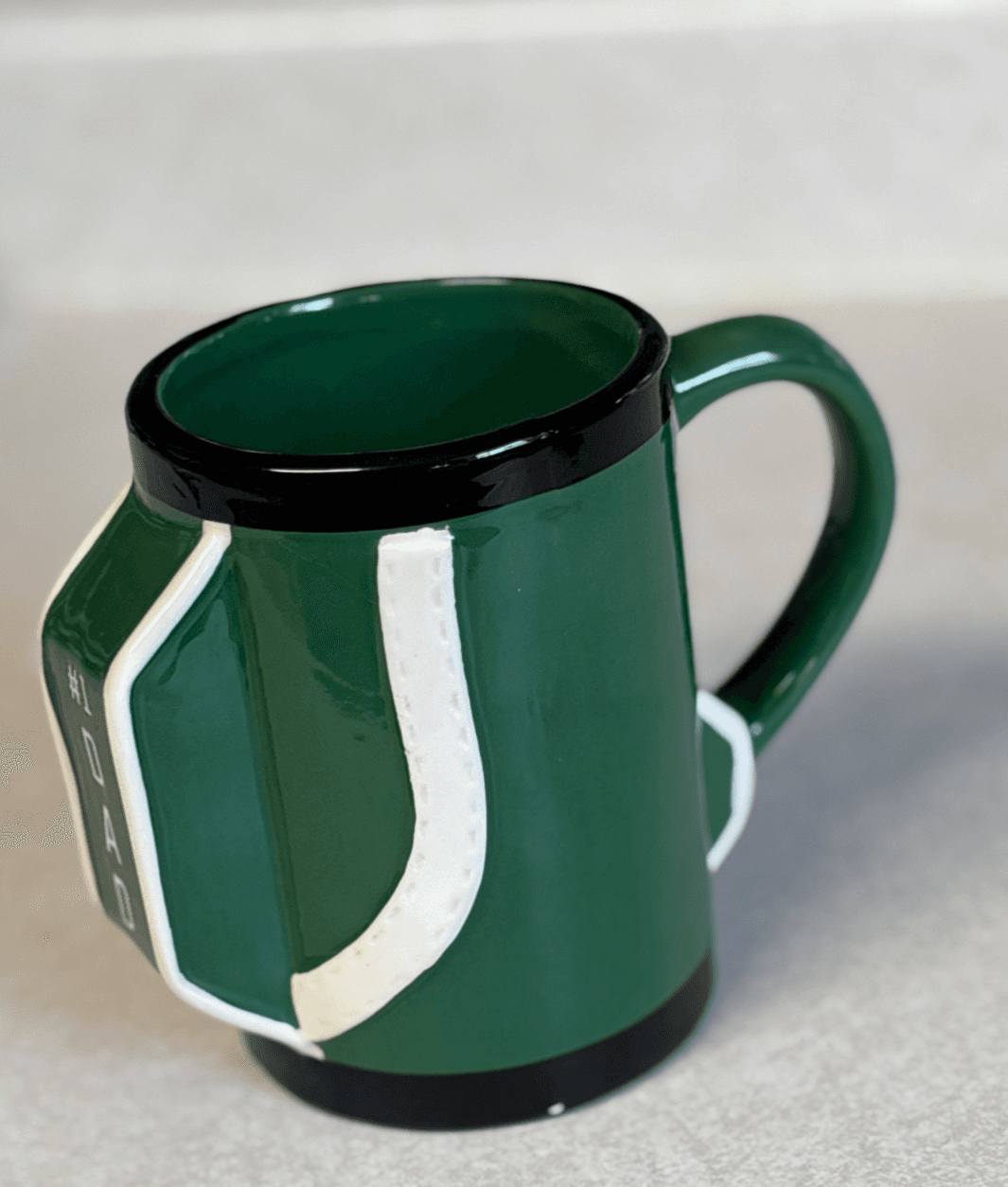 Eccolo #1 Dad Green Ceramic Coffee Mug Father’s Day Golf Novelty Cup - Thumbnail 3