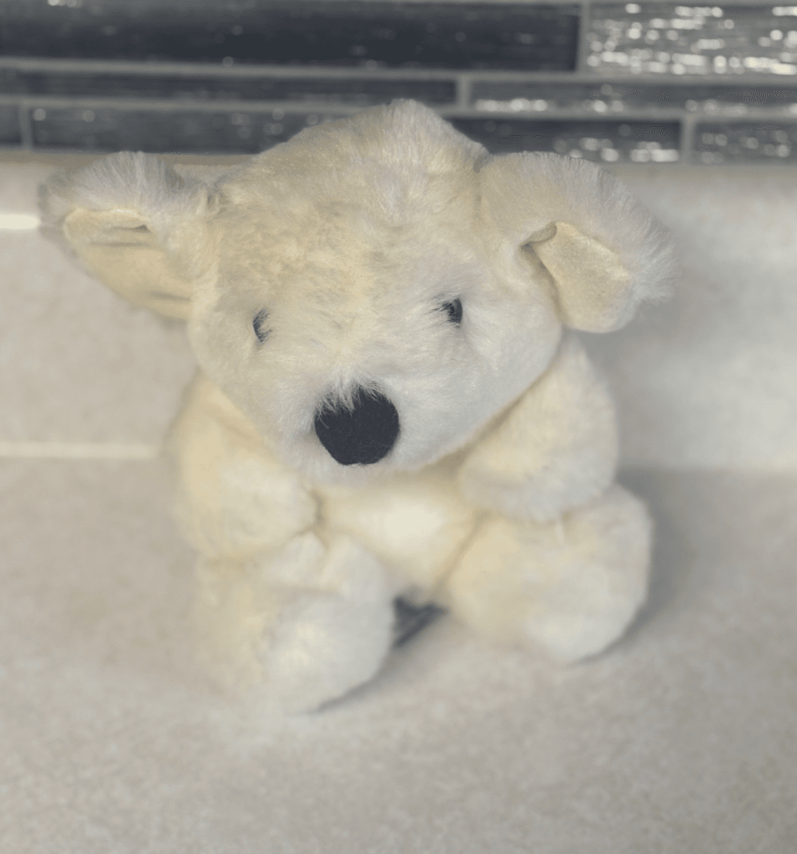 LILLY-PUT Handmade Toys White Koala Plush Stuffed Animal Small No Tags - Thumbnail 2