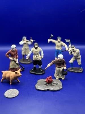 Safari Ltd Jamestown Colonial America Figure Lot John Smith Pig Fire 8pc - Thumbnail 2