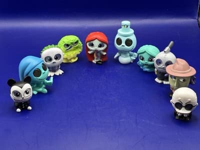 Lot Of 10 Disney Doorables The Nightmare Before Christmas Zero Sally Oogie Jack - Thumbnail 3