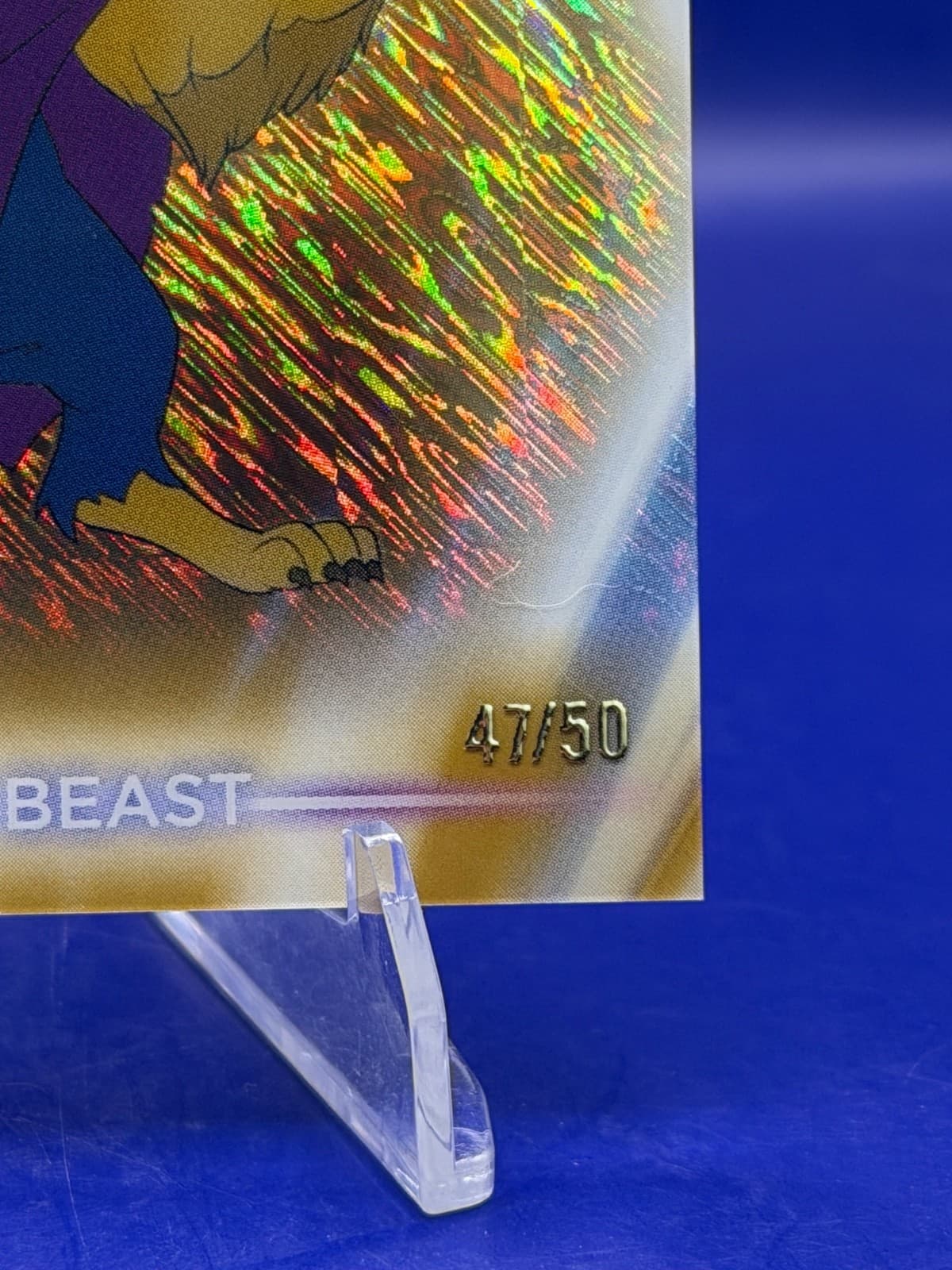 2026 Topps Disney Neon | The Beast #CNE-11 | Gold Shimmer /50 - Thumbnail 2