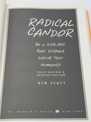 Radical Candor by Kim Scott 2019 FIRST EDITION - Thumbnail 5