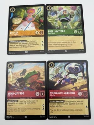 Disney Lorcana Wilds Unknown Toy Story Lot 16 Cards Woody Buzz Rex RC - Thumbnail 7