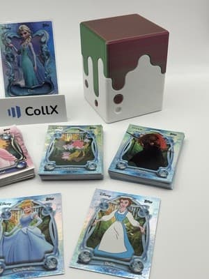 Disney Topps Wonder 75+ Card Lot Custom Magnetic Box Elsa Olaf Genie Ursula - Thumbnail 13