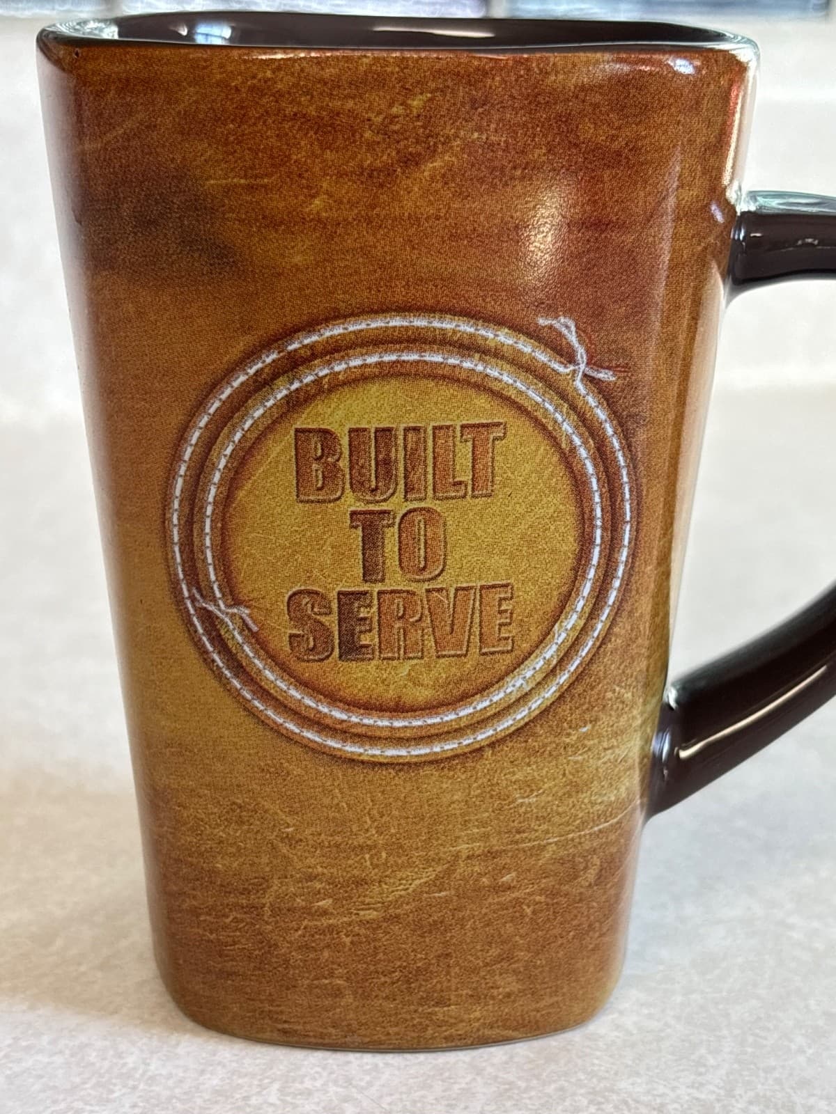 CTA Inc 2014 Built To Serve Galatians 5:13 Brown Christian Coffee Mug Ceramic - Thumbnail 2