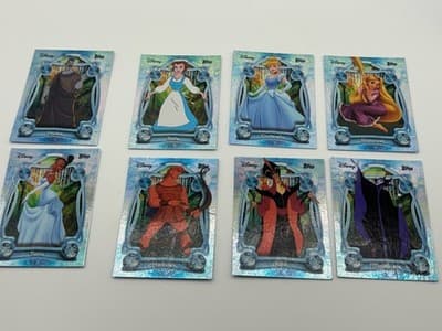 Disney Topps Wonder 75+ Card Lot Custom Magnetic Box Elsa Olaf Genie Ursula - Thumbnail 8