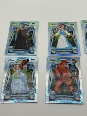 Disney Topps Wonder 75+ Card Lot Custom Magnetic Box Elsa Olaf Genie Ursula - Thumbnail 7