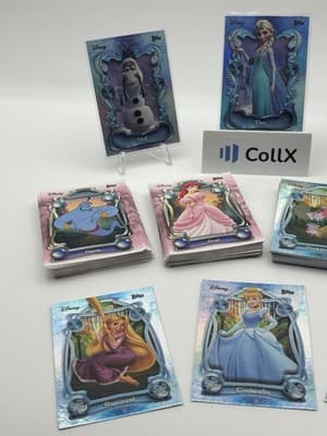 Disney Topps Wonder 75+ Card Lot Custom Magnetic Box Elsa Olaf Genie Ursula - Thumbnail 14