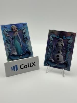 Disney Topps Wonder 75+ Card Lot Custom Magnetic Box Elsa Olaf Genie Ursula - Thumbnail 3