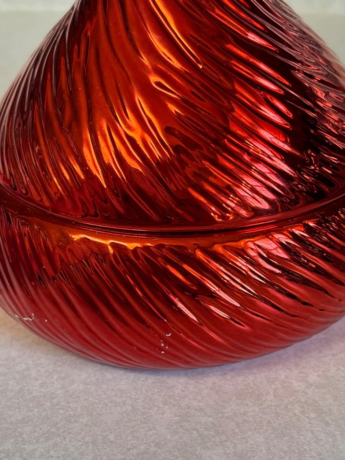 Hershey's Kisses Teleflora Silver Ceramic Covered Candy Dish 1993 Vintage - Thumbnail 9