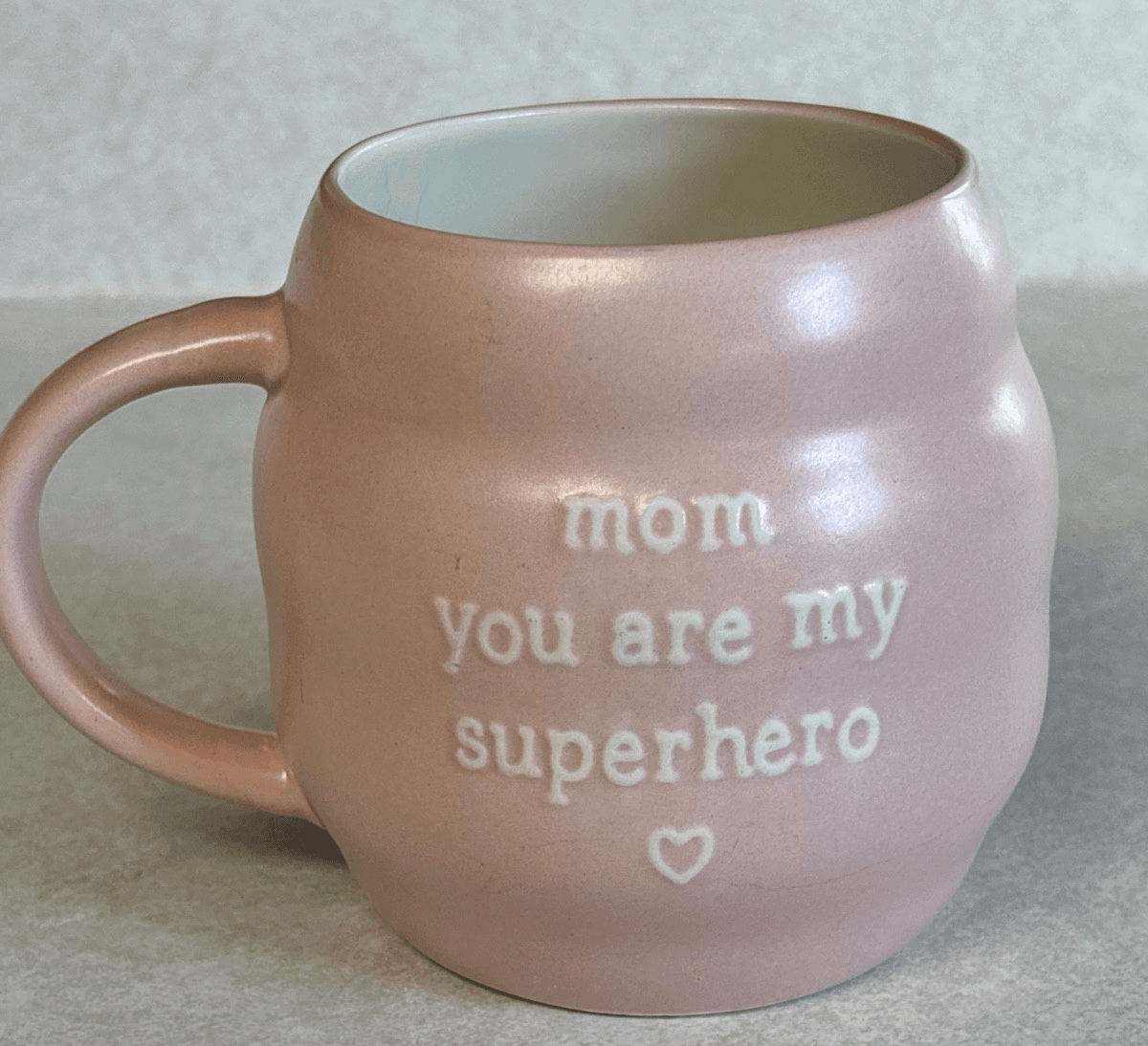 Petal & Pearl Pink Mom You Are My Superhero Coffee Mug Ceramic Cup - Thumbnail 2
