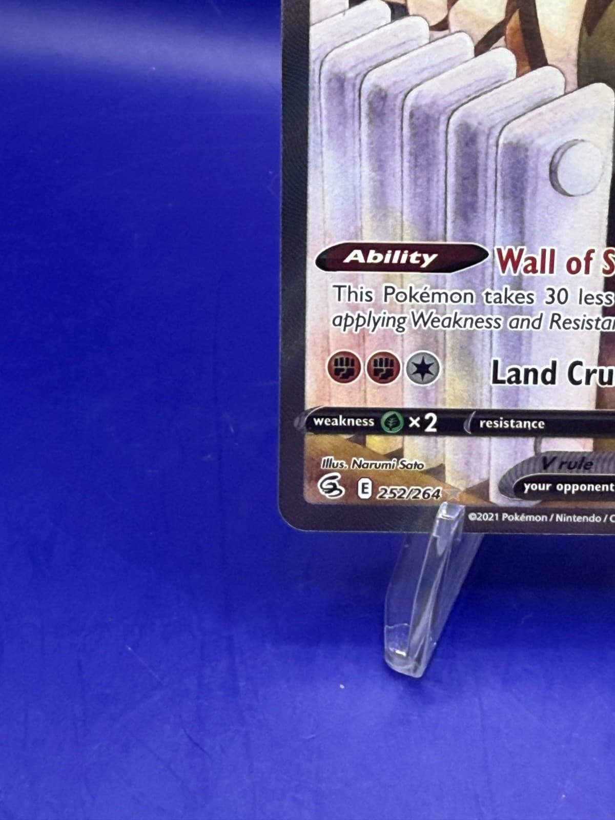 Sandaconda V 252/264 Fusion Strike Alternate Art Holo Pokemon TCG NM - Thumbnail 6