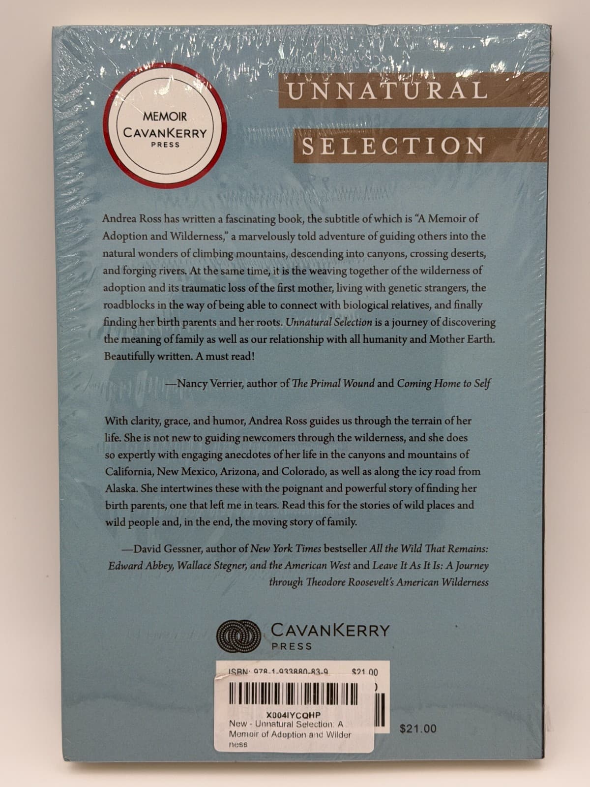 Unnatural Selection Andrea Ross Paperback Memoir Sealed - Thumbnail 2